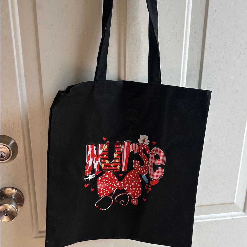 Black Nurse Tote Bag